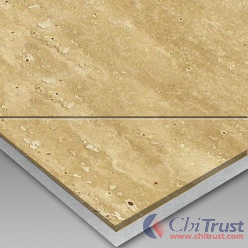 <b>Beige Travertine-Ceramic Tlle Laminated Panel</b>